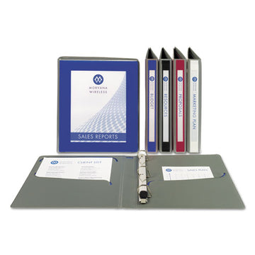 Avery® Ultralast Heavy-duty View Binder With One Touch Slant Rings, 3 Rings, 1" Capacity, 11 X 8.5, Blue freeshipping - TVN Wholesale